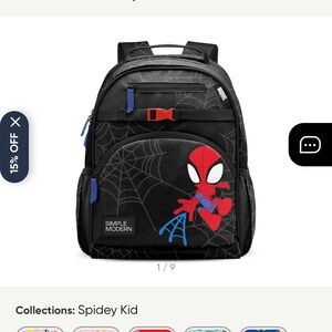 Simple Modern Spidey Kid Black and Red Kids Backpack